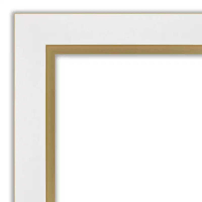 Miroir mural de salle de bain, blanc : cadre doré, accessoires de coiffeuse