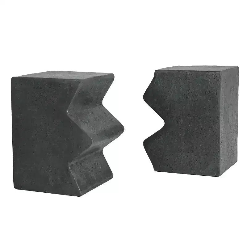 Ensemble de tables d'appoint géométriques modernes, table d'appoint