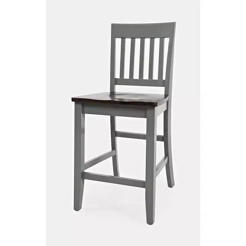 Tabourets de bar en bois massif style ferme Decatur Lane
