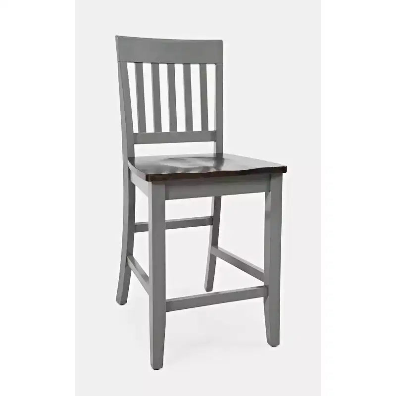 Tabourets de bar en bois massif style ferme Decatur Lane