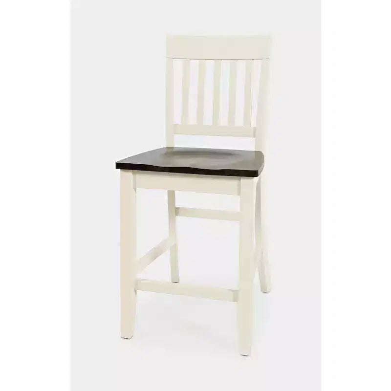 Tabourets de bar en bois massif style ferme Decatur Lane