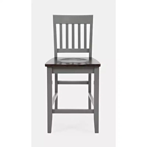 Jofran, Decatur Lane Farmhouse Solid Wood Counter Stool (Set of 2)