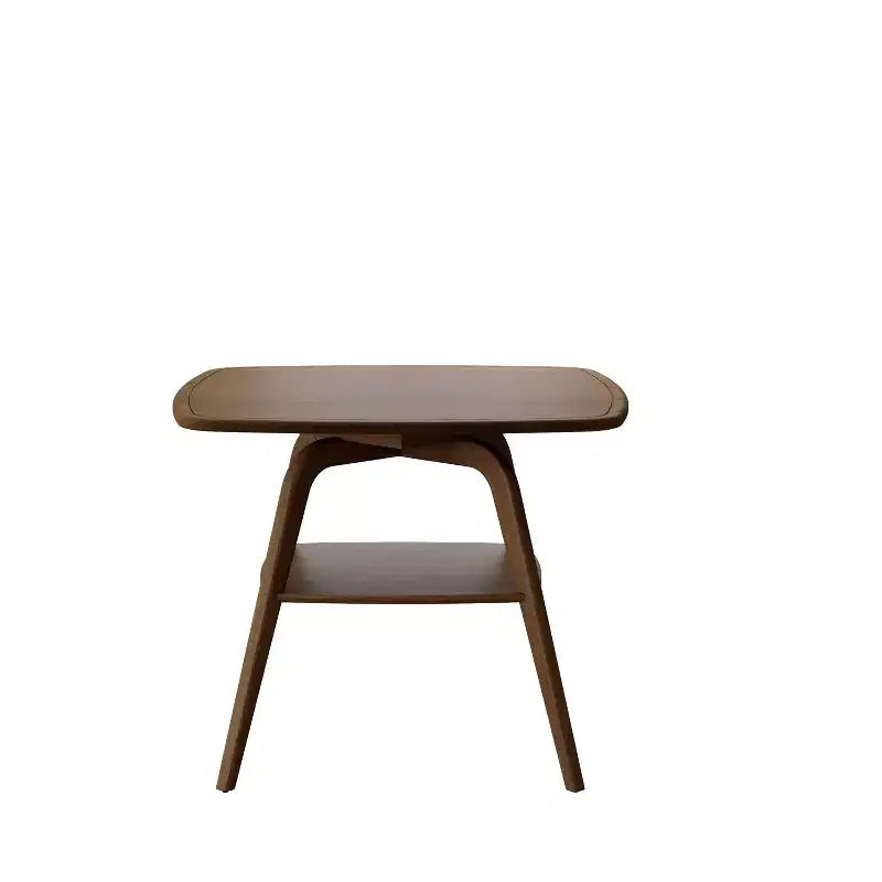 Table à manger en bois avec étagères de rangement