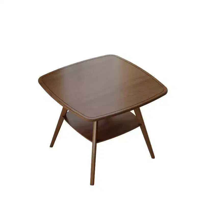 Table à manger en bois avec étagères de rangement