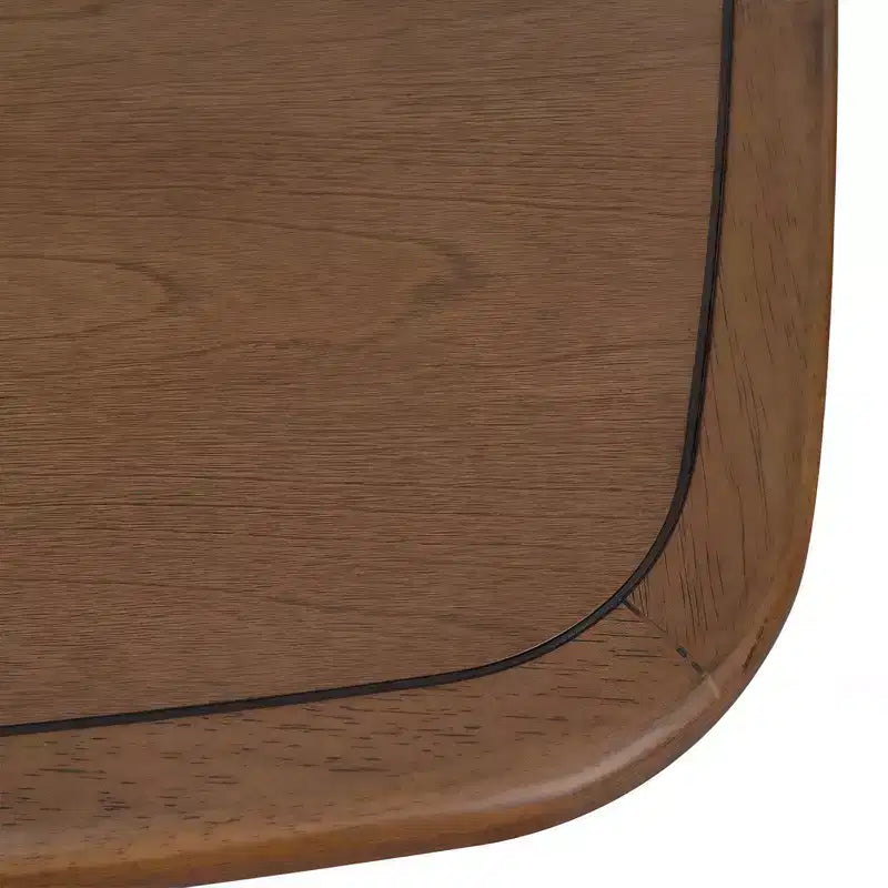 Table à manger en bois avec étagères de rangement