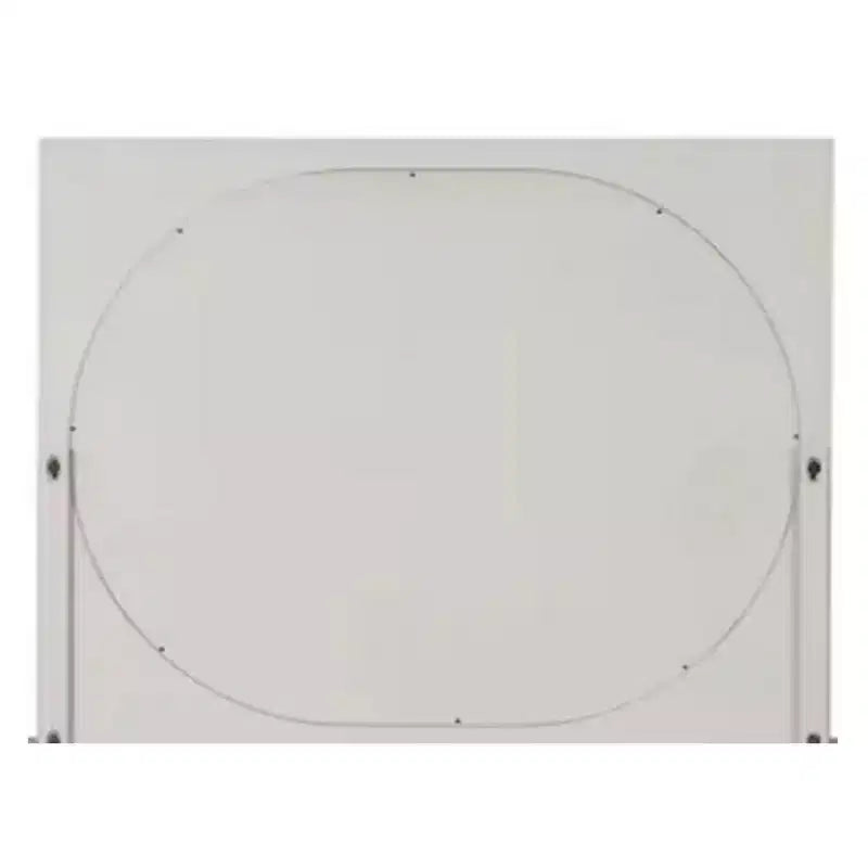 Miroir Royal Hampton, bords biseautés arrondis, en chêne blanc et bois d'hévéa.