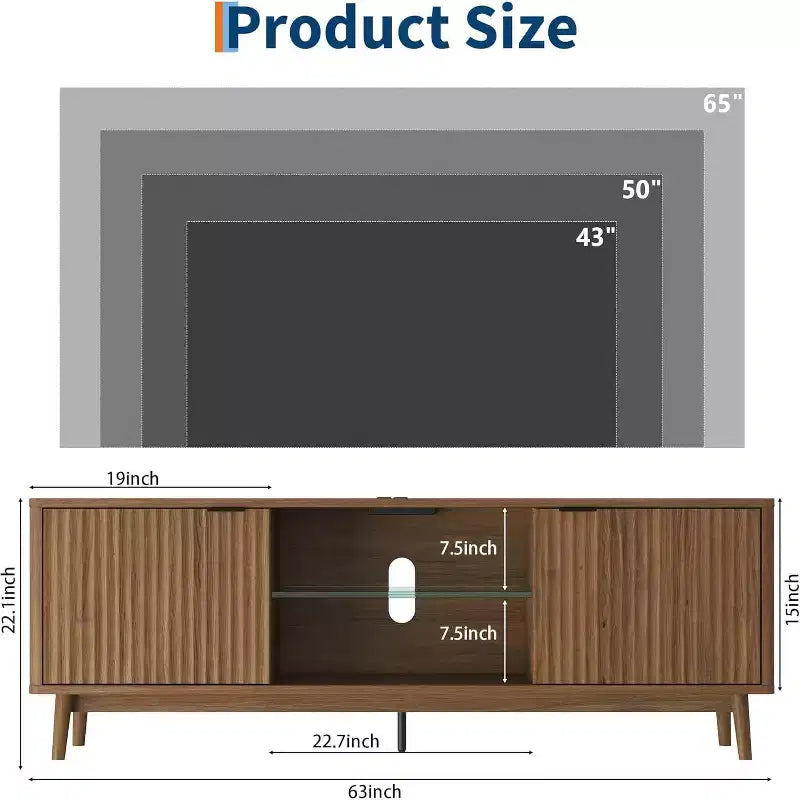 Meuble TV double porte, meuble de rangement de salon, centre de divertissement, mobilier de salon