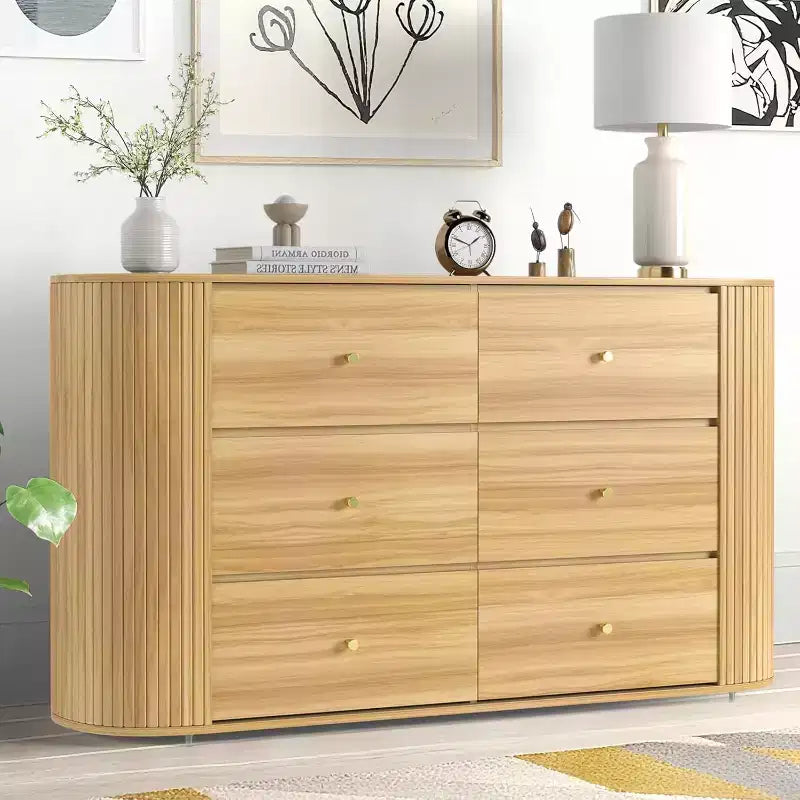 Meuble de rangement de style ferme vintage avec prise de courant, armoire de rangement grande capacité