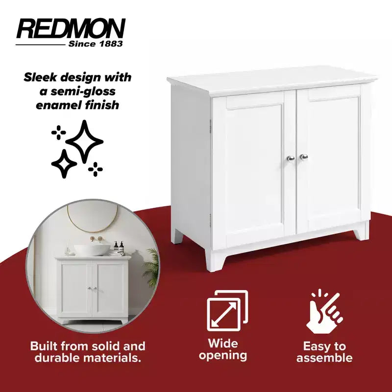 Armoire de rangement à double porte élégante, meuble en bois moderne