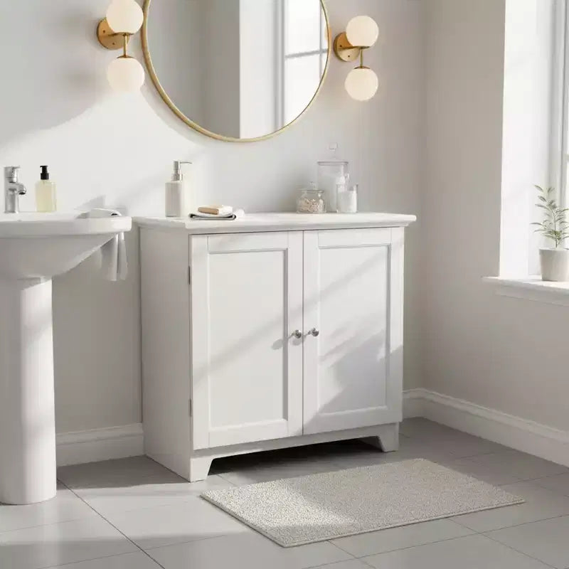 Armoire de rangement à double porte élégante, meuble en bois moderne