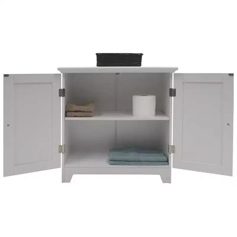 Armoire de rangement à double porte élégante, meuble en bois moderne