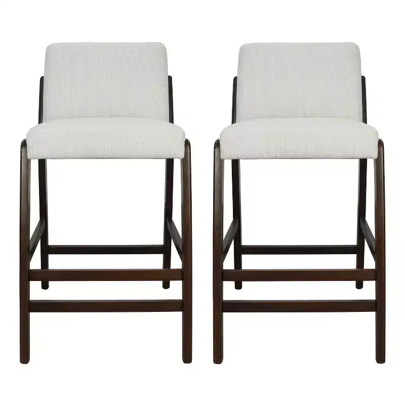 Tabouret de bar moderne en bois d'hévéa rembourré, style médiéval