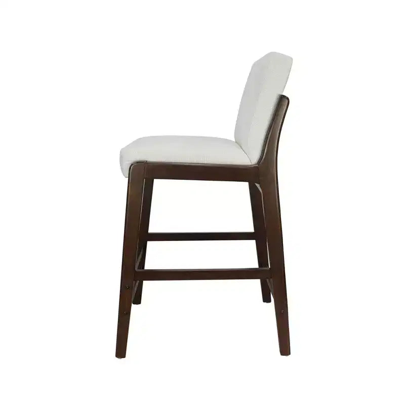 Tabouret de bar moderne en bois d'hévéa rembourré, style médiéval