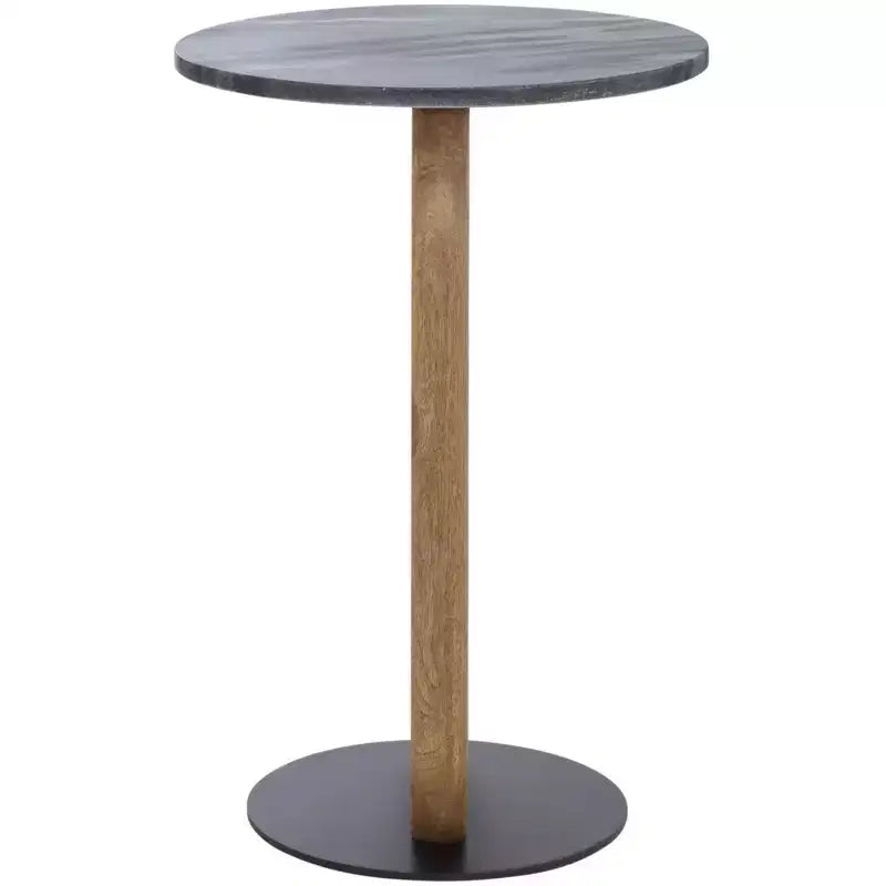 Table d'appoint, couleur bois naturel/noir