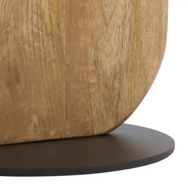Table d'appoint, couleur bois naturel/noir