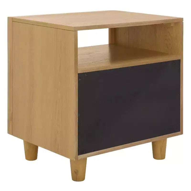 Table de chevet à deux tiroirs
