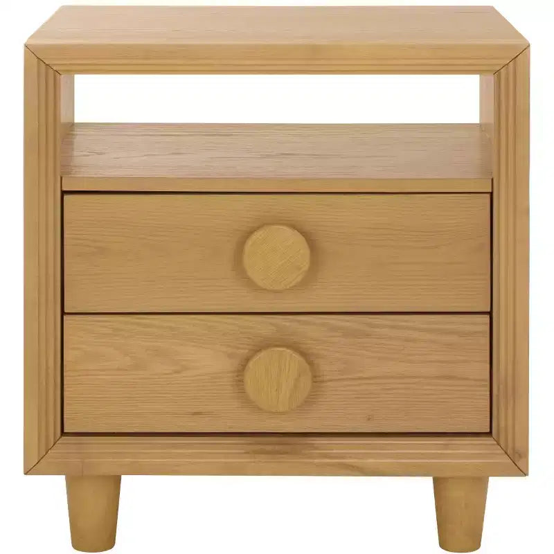 Table de chevet à deux tiroirs
