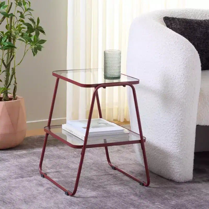 Table d'appoint à double plateau