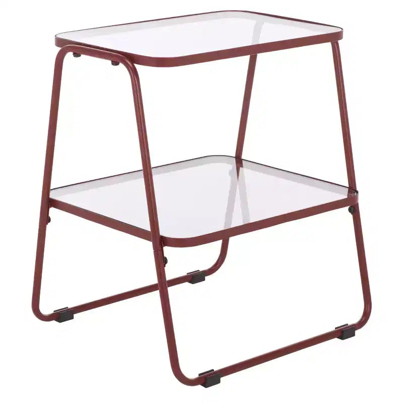 Table d'appoint à double plateau