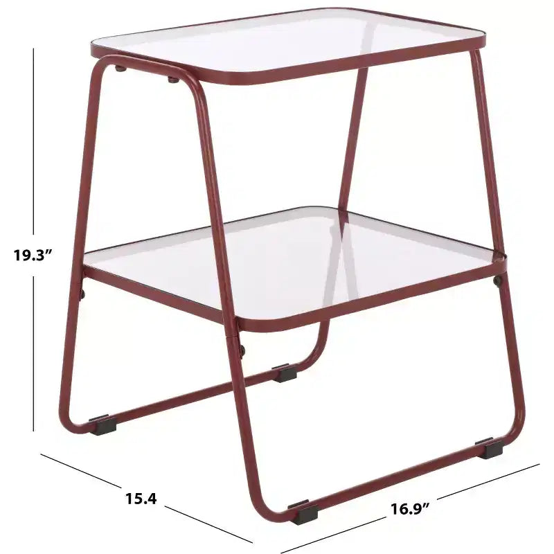 Table d'appoint à double plateau