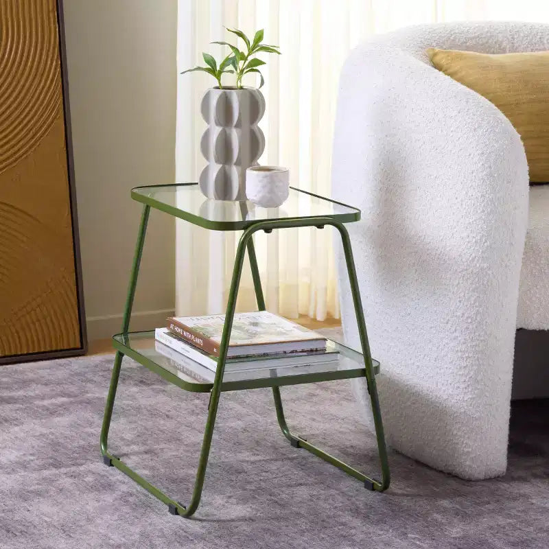 Table d'appoint à double plateau