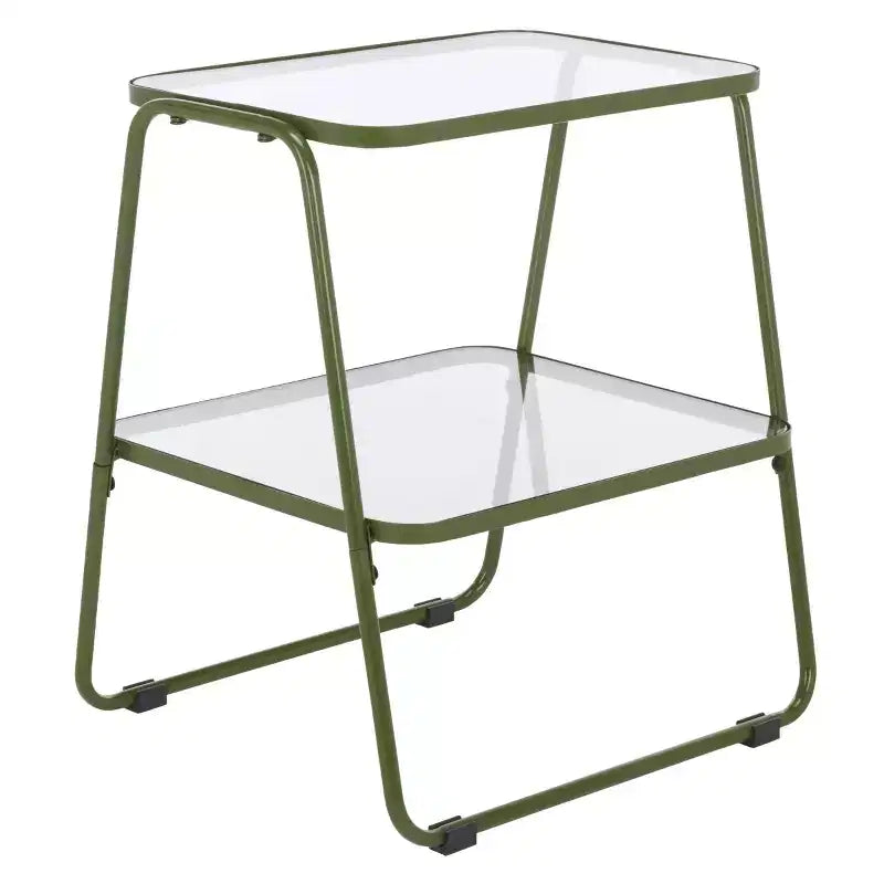 Table d'appoint à double plateau