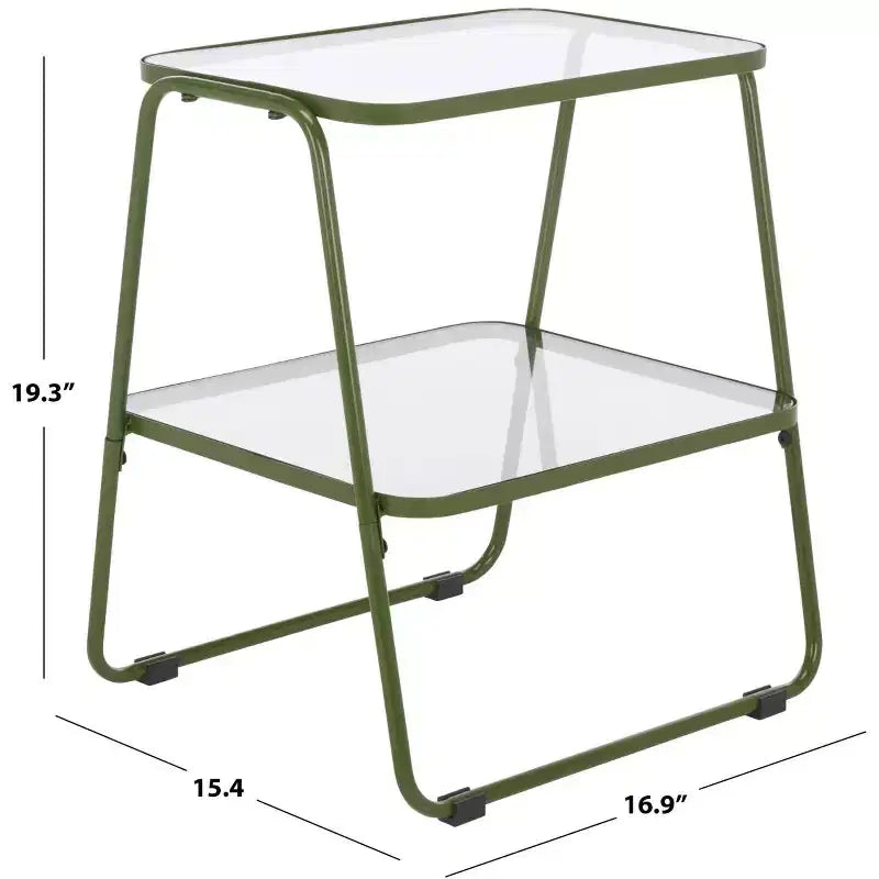 Table d'appoint à double plateau