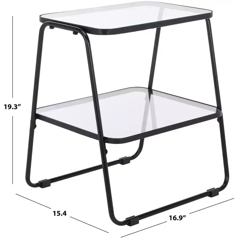 Table d'appoint à double plateau