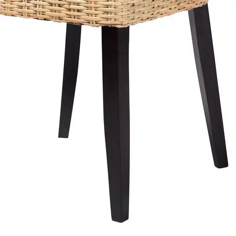 Chaises de salle à manger en bois et rotin naturel Bali