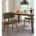 Ensemble table de salle à manger rectangulaire et chaises modernes de style médiéval