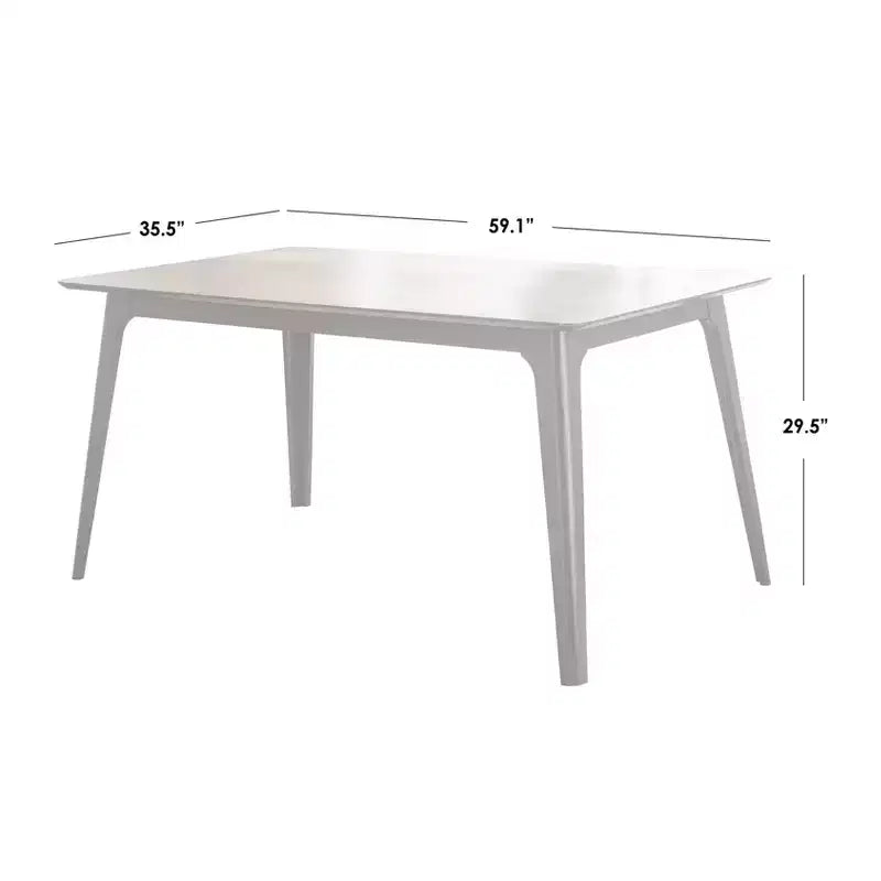 Ensemble table de salle à manger rectangulaire et chaises modernes de style médiéval