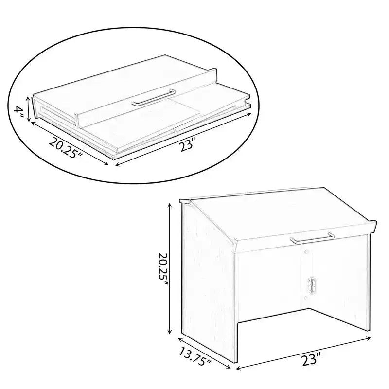 Pupitre de bureau pliable et portable, adapté aux églises et aux écoles.