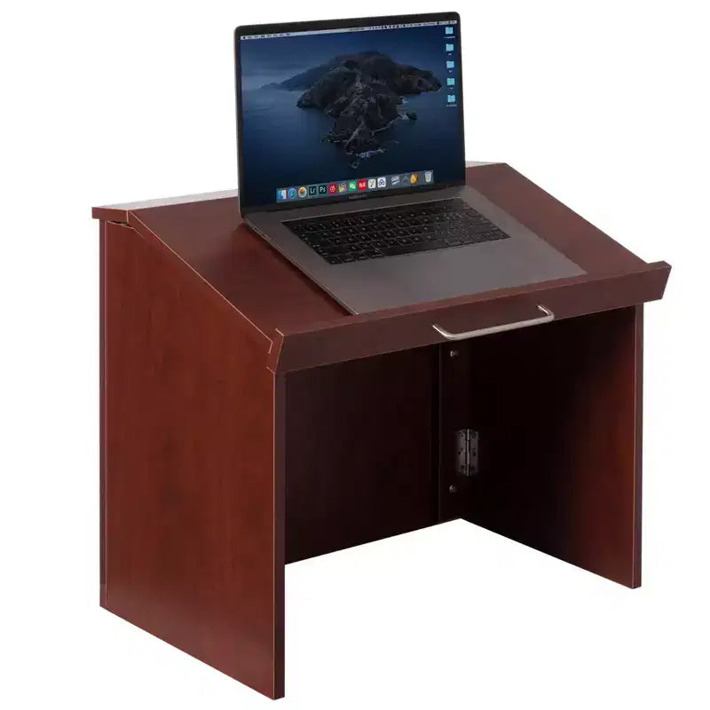 Pupitre de bureau pliable et portable, adapté aux églises et aux écoles.