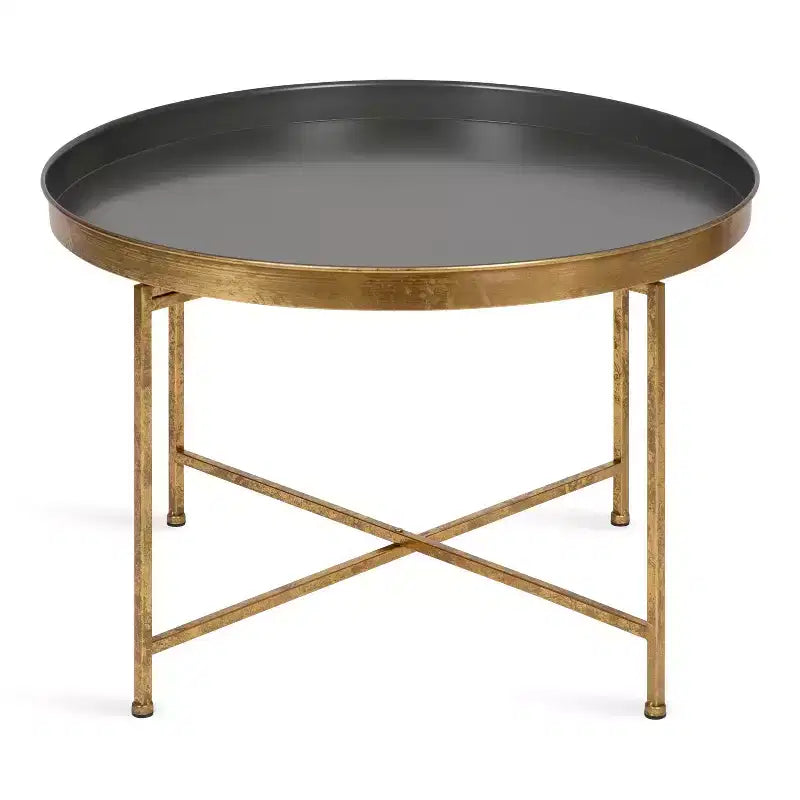 Table basse ronde en métal