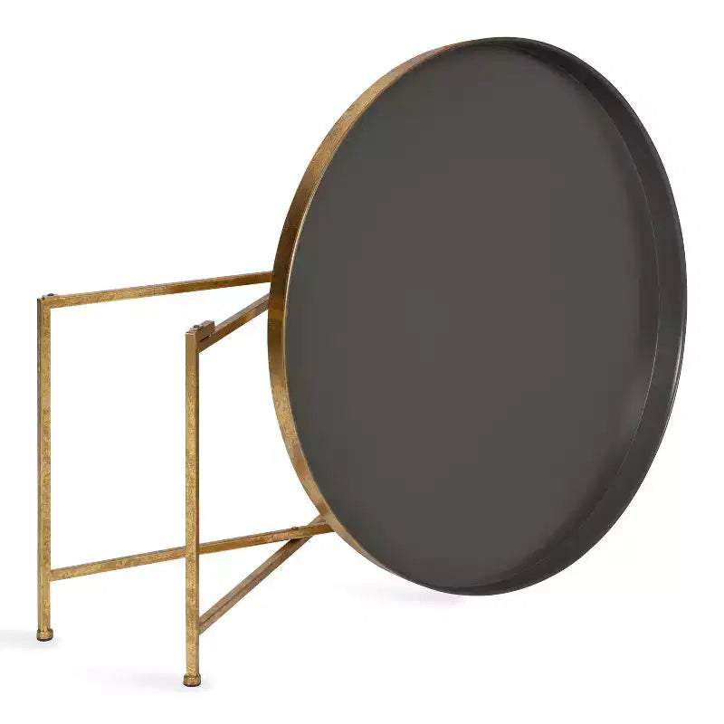 Table basse ronde en métal