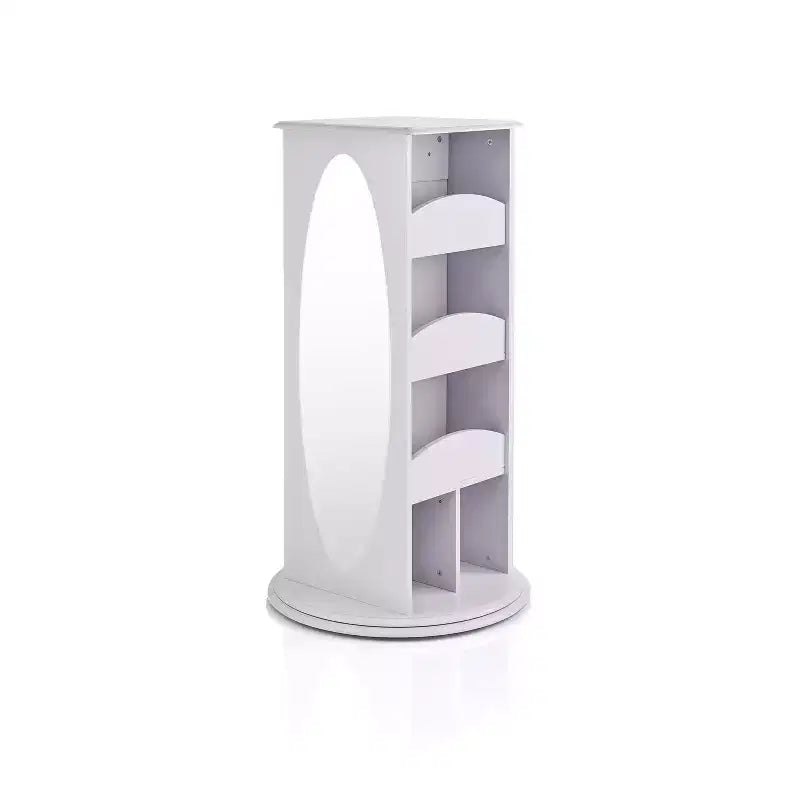 Centre de Rangement et Habillage Rotatif pour Enfants : Portants à vêtements avec miroirs et étagères, organisateurs de garde-robe pour salles de jeux et chambres.