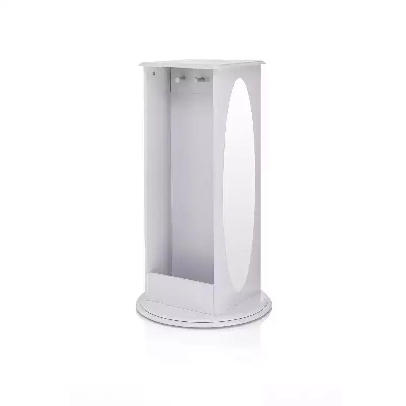 Centre de Rangement et Habillage Rotatif pour Enfants : Portants à vêtements avec miroirs et étagères, organisateurs de garde-robe pour salles de jeux et chambres.