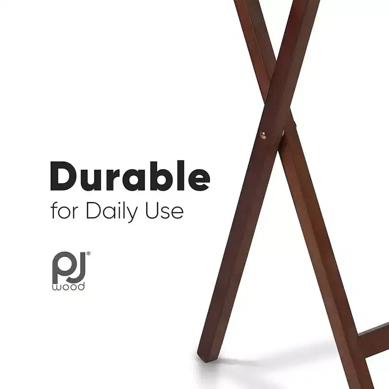 Table de plateau-repas portable pliante pour télévision, en chêne miel