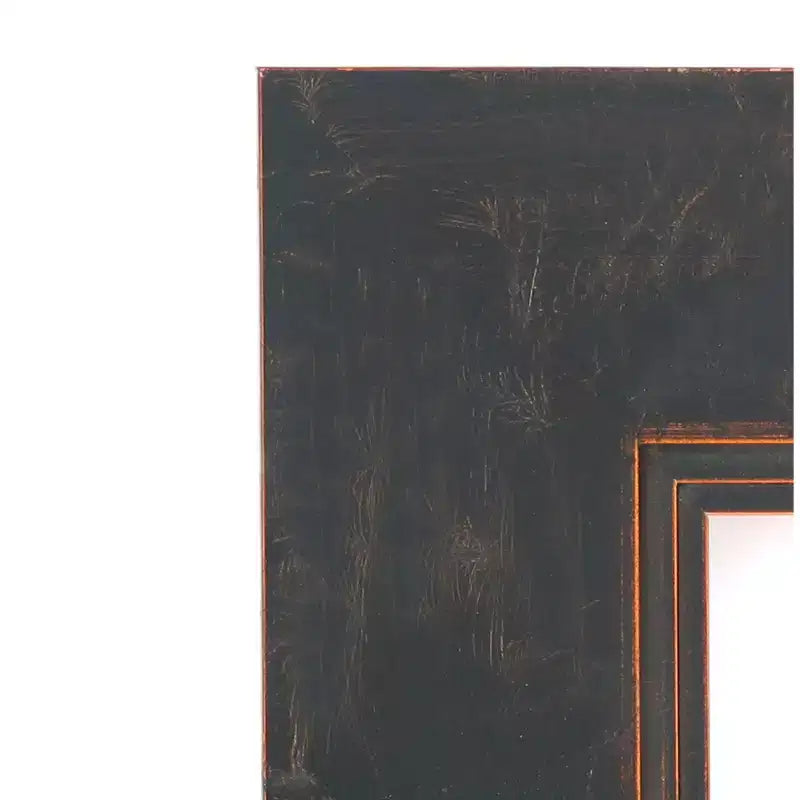 Miroir mural de salle de bain en bois oblique bronze