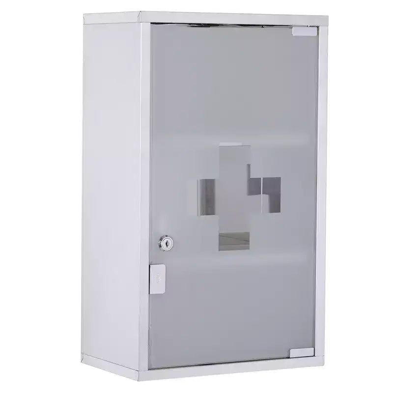 Armoire à pharmacie verrouillable, avec étagères de rangement, armoire médicale sécurisée et verrouillable, armoire de salle de bain d'urgence