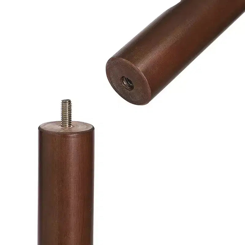 Porte-manteau en bois massif avec une base carrée robuste, disponible en 3 hauteurs.