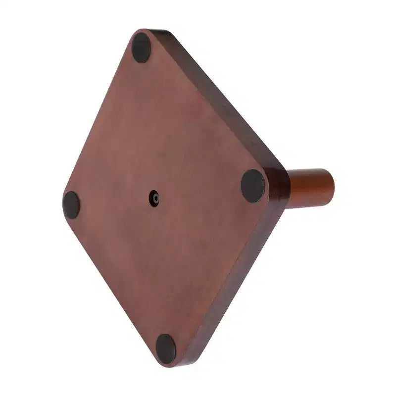 Porte-manteau en bois massif avec une base carrée robuste, disponible en 3 hauteurs.